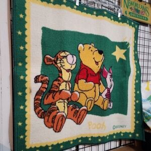 Disney Winnie the Pooh Tigger Vintage 1990s Floor Rug Kids Bedroom Decor Carpet